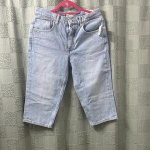 We The Free Light Blue Denim capris